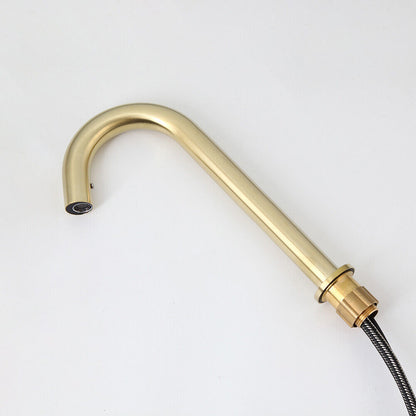 Brushed gold Cesaro sensor tap 330 MM