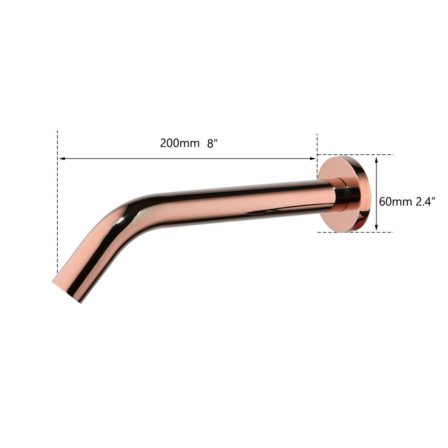 Sensomatica Pesaro rose gold sensor tap