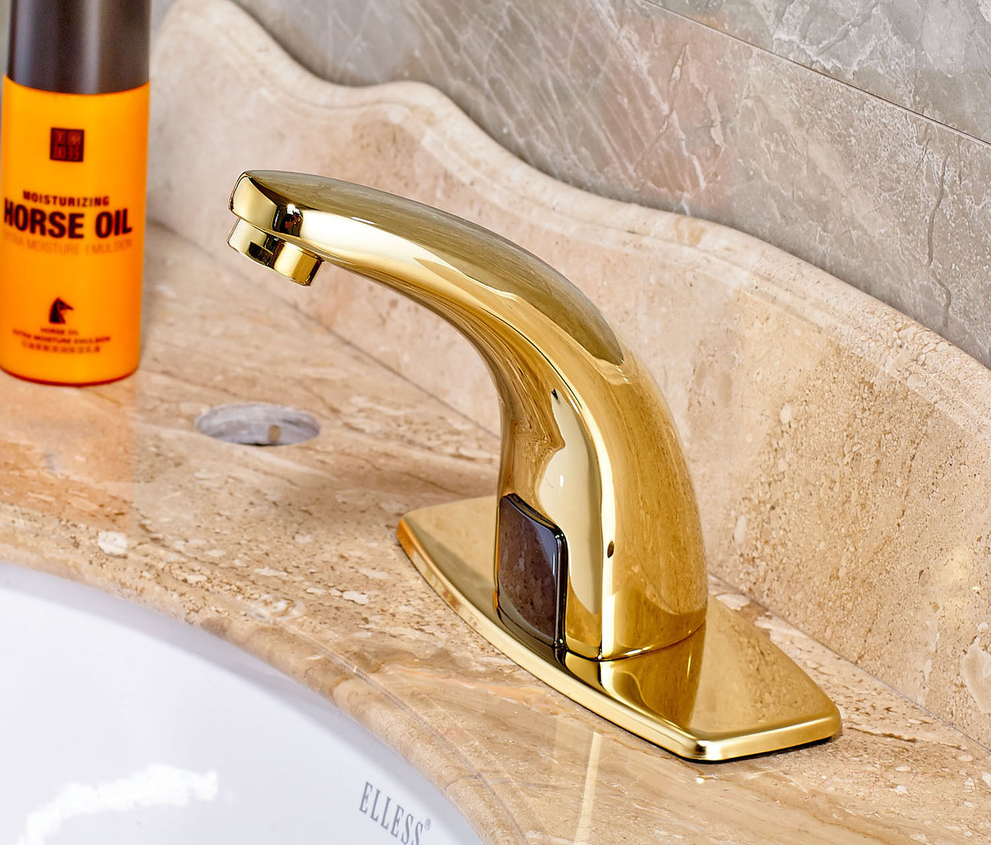 Bella gold colored sensor tap cold model