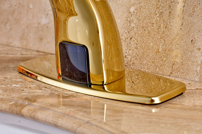 Bella gold colored sensor tap cold model