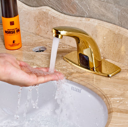 Bella gold colored sensor tap cold model