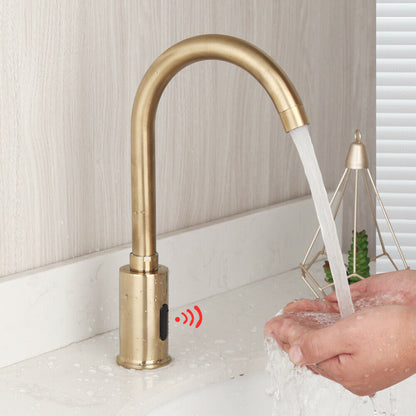 Brushed gold Alto sensor tap cold model