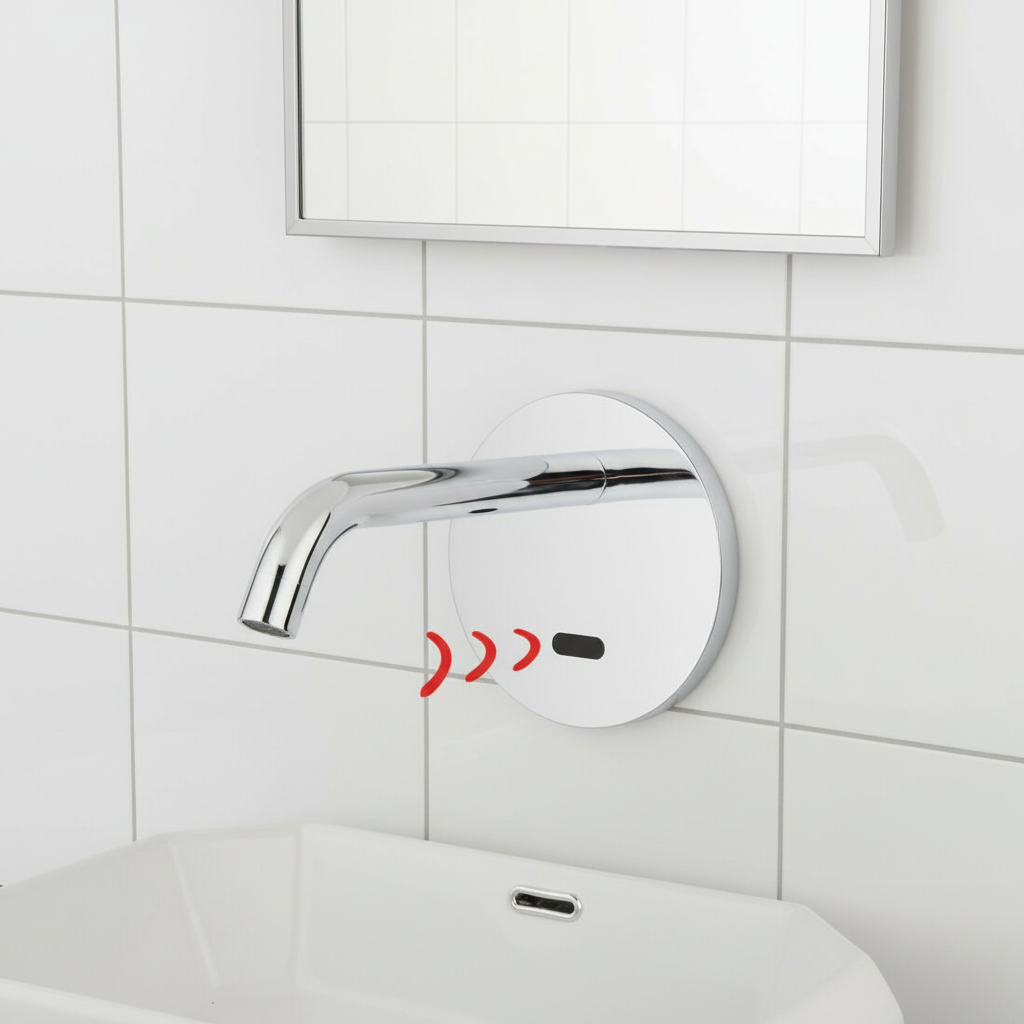 Sensomatica Ilha wand sensorkraan chroom