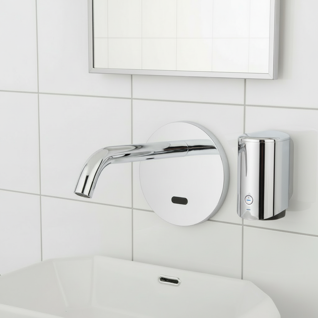 Sensomatica Ilha wand sensorkraan chroom