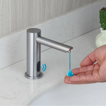 Sensomatica brushed nickel soap dispenser