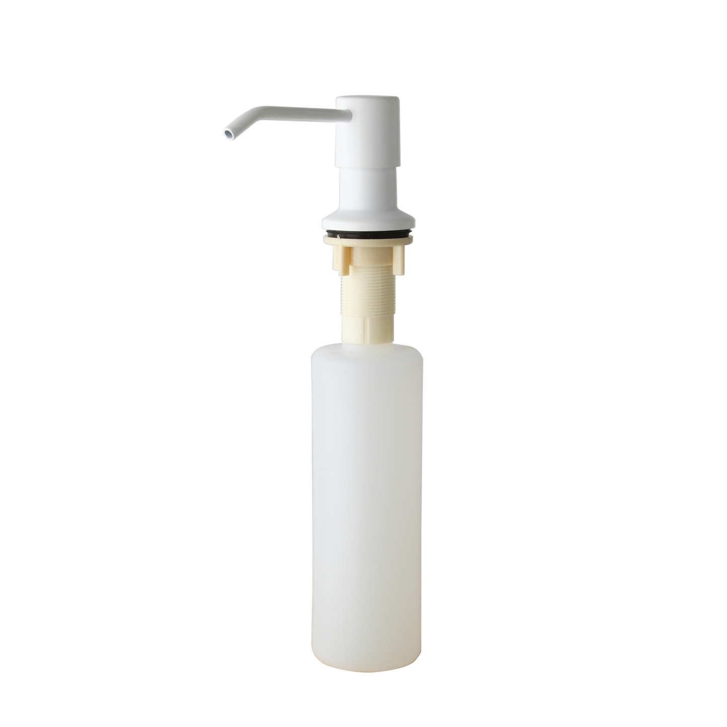 White soap dispenser built-in manual control