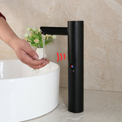 Scuro black sensor tap hot cold model