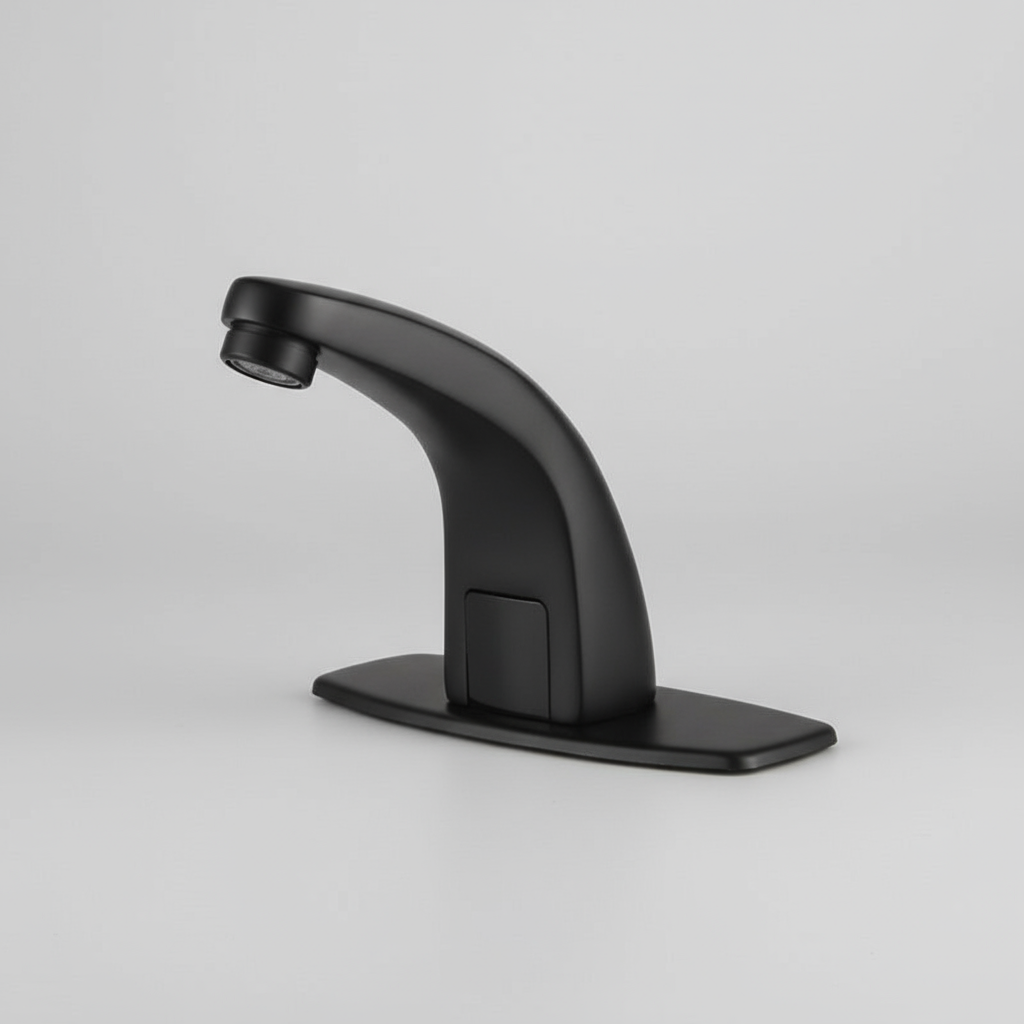 Sensomatica® Zwarte Sensorkraan Bella – Koudwater Model