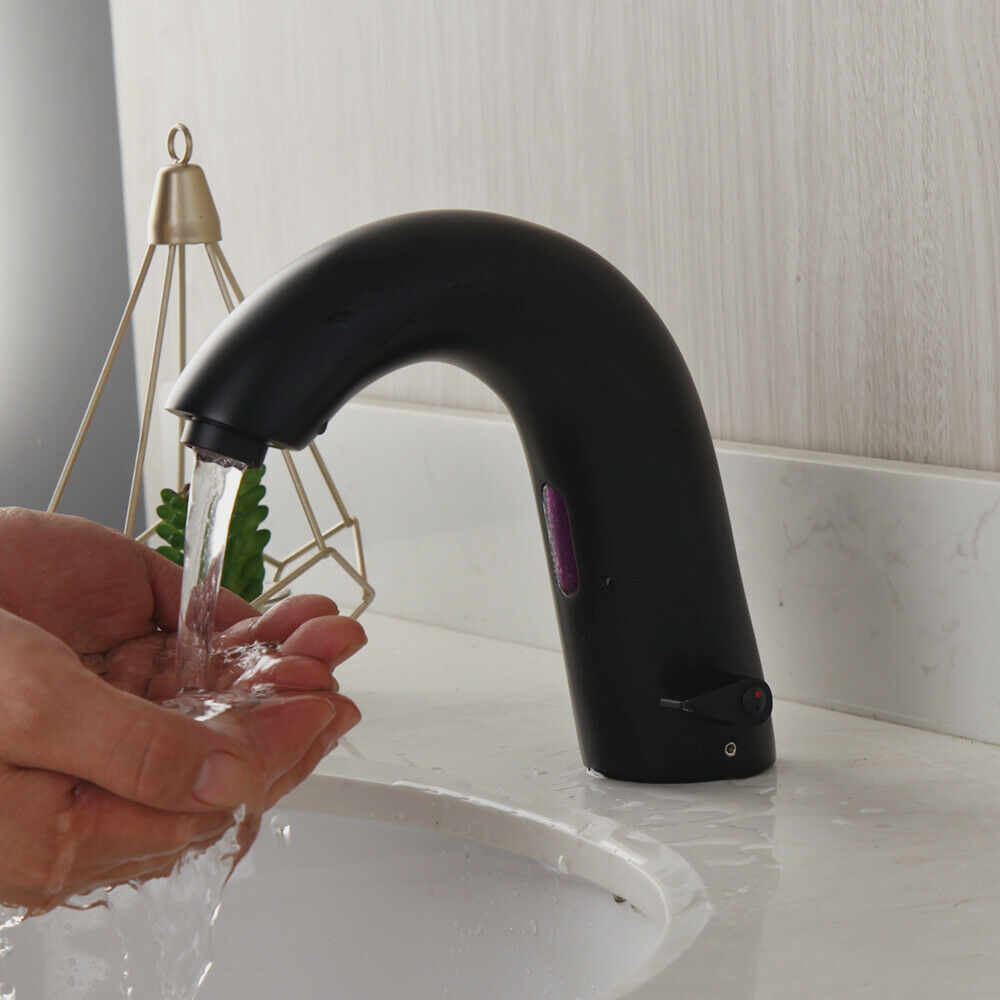 Grande Rubinetto Sensor tap black hot and cold model